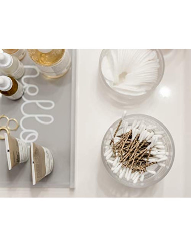 Hisopos de Papel Swisspers Leopard - 300 Unidades - Algodón Suave