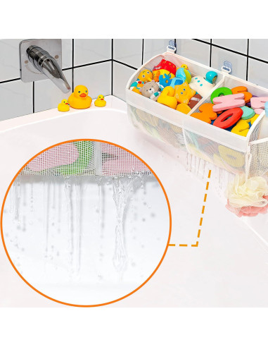 Organizador de Juguetes de Baño Austion Malla 2 Compartimentos