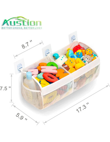 Organizador de Juguetes de Baño Austion Malla 2 Compartimentos