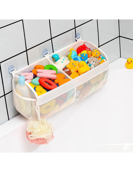 Organizador de Juguetes de Baño Austion Malla 2 Compartimentos