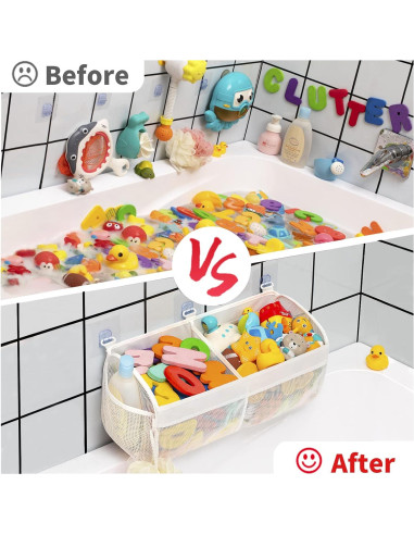 Organizador de Juguetes de Baño Austion Malla 2 Compartimentos