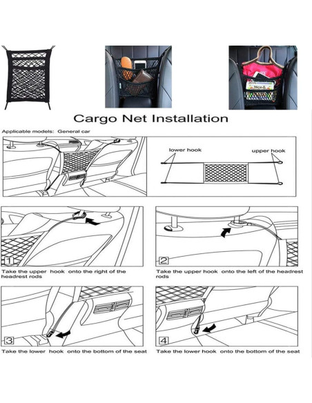 Barrera para Mascotas DYKESON con Organizador de Malla 3 Capas