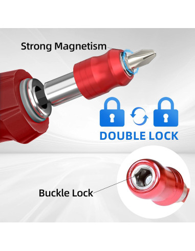 Soporte de Broca Magnético MXCOIRTP 60mm 2 Piezas Hexagonal