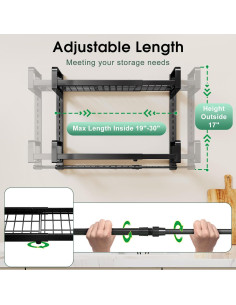 Estante Colgante PXRACK Expandible 48.3-76.2 cm 2 Niveles 2