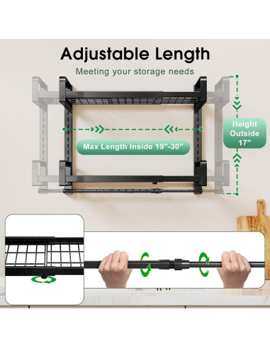 Estante Colgante PXRACK Expandible 48.3-76.2 cm 2 Niveles