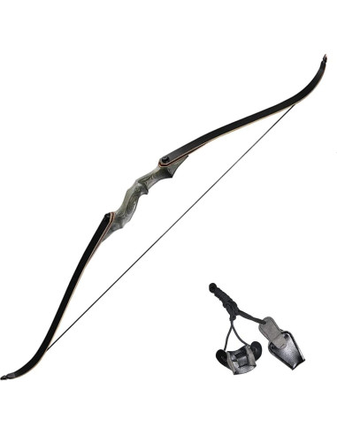 Arco Recurvo Desmontable TOPARCHERY RM 30lbs con 6 Flechas