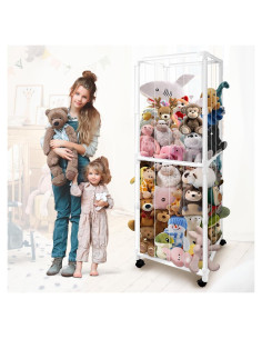 Organizador de Juguetes de Peluche Megapuxin 170 cm PVC Blanco