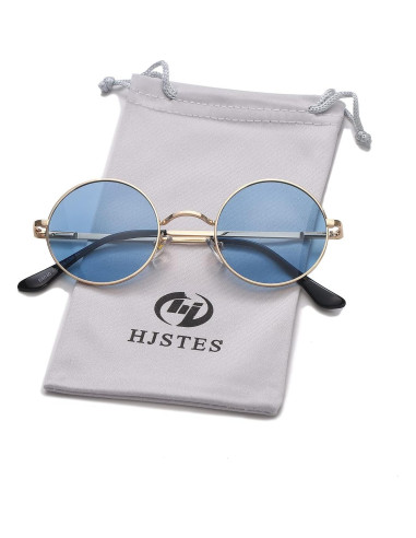 Gafas de sol redondas polarizadas HJSTES UV400 unisex