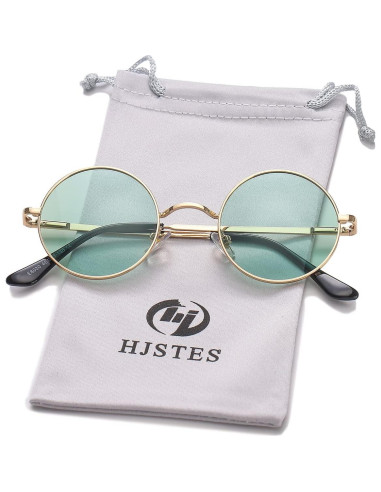 Gafas de sol redondas polarizadas HJSTES UV400 unisex