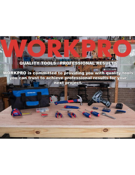 Lima Plana WORKPRO W051009 20.32 cm con Mango Ergonómico