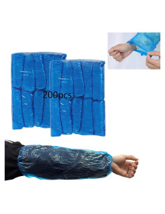 200 Mangas Desechables para Brazos LIYUN, 40x20 cm, Azul