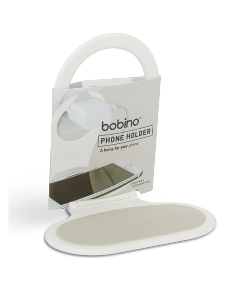Soporte para Teléfono Bobino Crema - Estante Carga Antideslizante