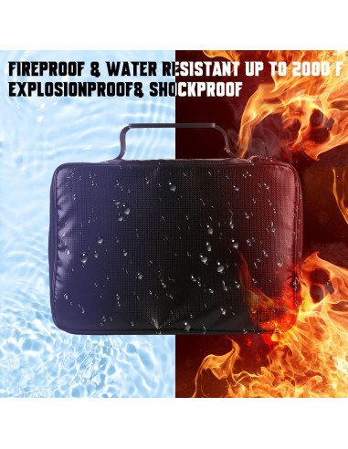 Bolsa de Documentos a Prueba de Fuego IANDAIROK 34x24cm