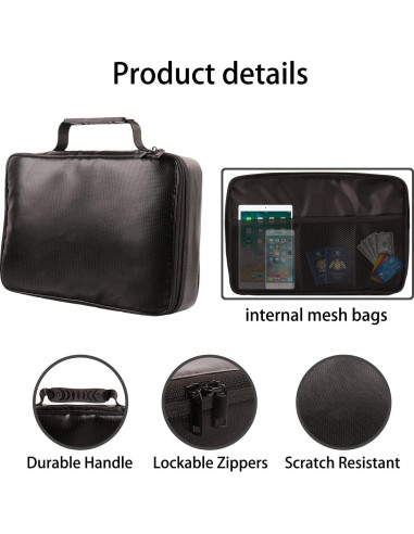 Bolsa de Documentos a Prueba de Fuego IANDAIROK 34x24cm