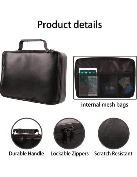 Bolsa de Documentos a Prueba de Fuego IANDAIROK 34x24cm