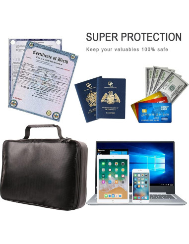 Bolsa de Documentos a Prueba de Fuego IANDAIROK 34x24cm