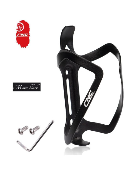 Soporte para Botella de Agua de Bicicleta CNC - Paquete de 2 - Negro