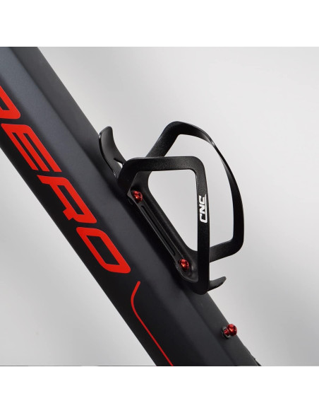 Soporte para Botella de Agua de Bicicleta CNC - Paquete de 2 - Negro