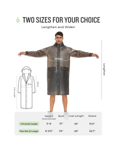 Poncho de Lluvia Reutilizable MOCOTONO EVA Engrosado Adulto 2