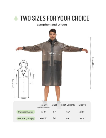 Poncho de Lluvia Reutilizable MOCOTONO EVA Engrosado Adulto