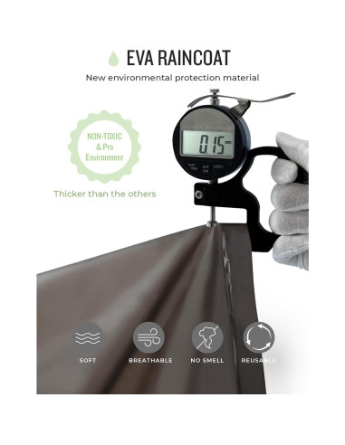 Poncho de Lluvia Reutilizable MOCOTONO EVA Engrosado Adulto