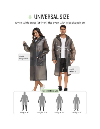 Poncho de Lluvia Reutilizable MOCOTONO EVA Engrosado Adulto