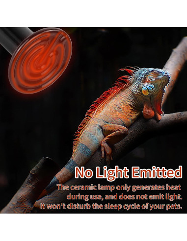 Emisor de Calor Cerámico 50W REPTI HOME - Paquete de 2