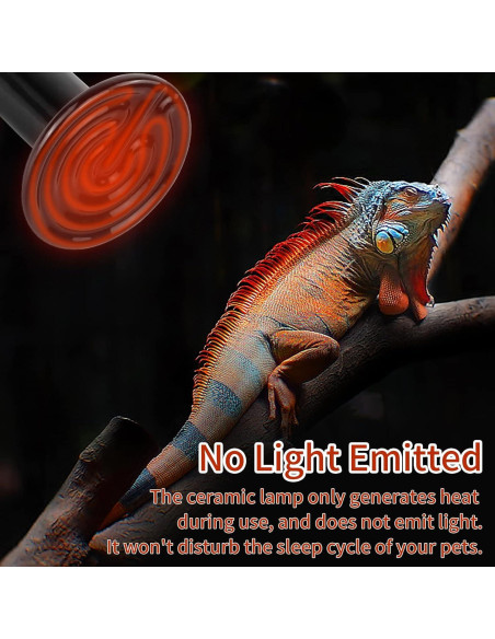 Emisor de Calor Cerámico 50W REPTI HOME - Paquete de 2