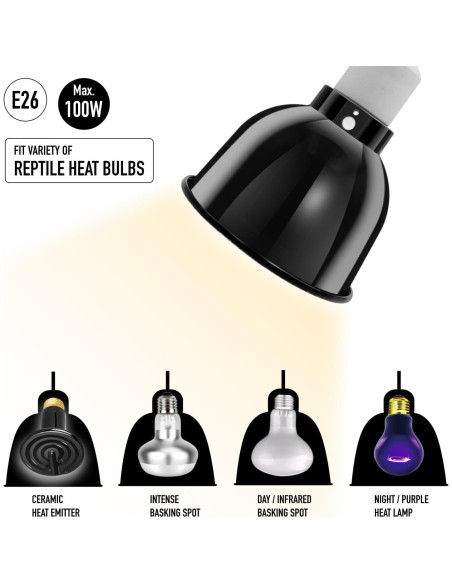 Lámpara de Reptiles ReptiKing Domo Estándar 14 cm Cerámico