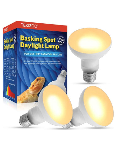 Lámpara de Calor UVA TEKIZOO 50W para Reptiles y Anfibios