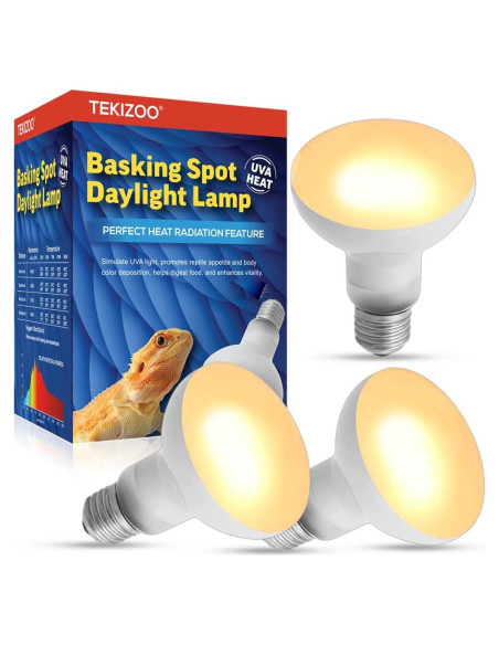 Lámpara de Calor UVA TEKIZOO 50W para Reptiles y Anfibios