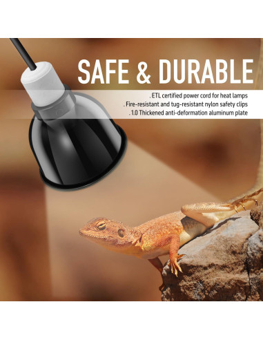 Lámpara de Reptiles ReptiKing Domo Estándar 14 cm Cerámico