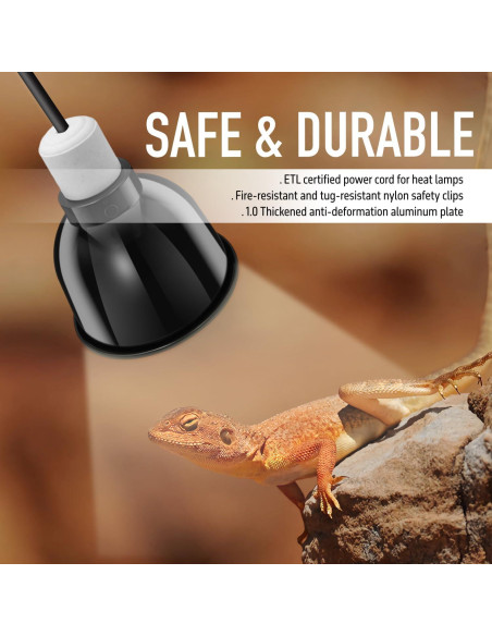 Lámpara de Reptiles ReptiKing Domo Estándar 14 cm Cerámico