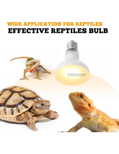 Lámpara de Calor UVA TEKIZOO 50W para Reptiles y Anfibios
