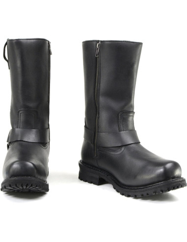 Botas Impermeables Negras Milwaukee Leather 11" Cuadradas 7 Ancho