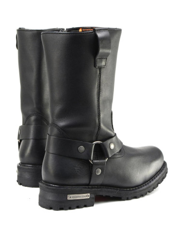 Botas Impermeables Negras Milwaukee Leather 11" Cuadradas 7 Ancho