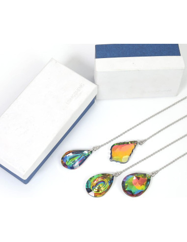 Cadena de Tirar de Ventilador de Techo Longsheng 50 cm Cristal Arcoíris