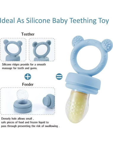 Alimentador de Frutas y Mordedor KEERT para Bebés 3-12 Meses