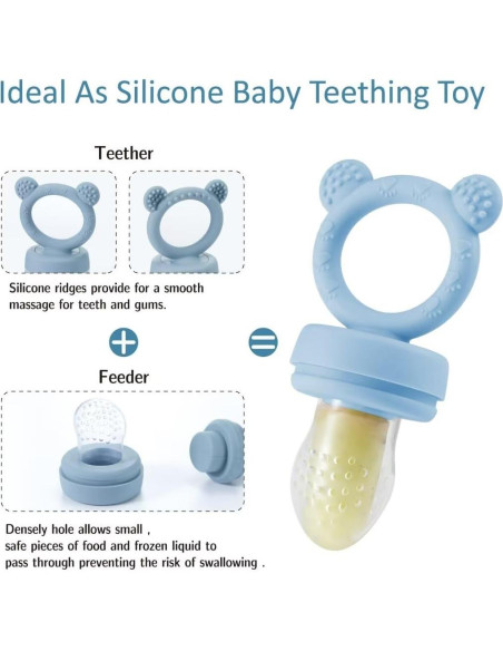 Alimentador de Frutas y Mordedor KEERT para Bebés 3-12 Meses