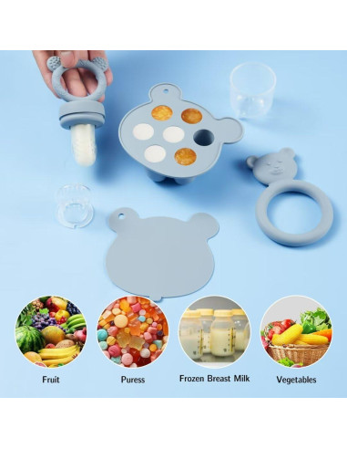 Alimentador de Frutas y Mordedor KEERT para Bebés 3-12 Meses