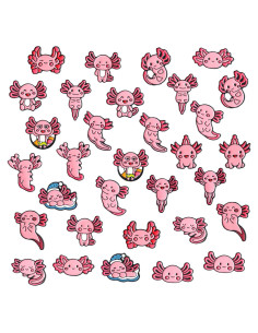 Set de 16 Pins de Esmalte Axolote Sureio - Regalo Unisex