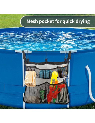 Bolsa de Almacenamiento para Piscina MKYSZLT 61x53cm Negra