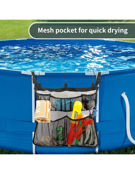 Bolsa de Almacenamiento para Piscina MKYSZLT 61x53cm Negra