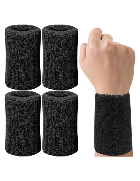 Banda de Sudor para Muñeca IMAGERIO 15 cm - Paquete de 4