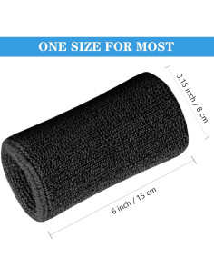 Banda de Sudor para Muñeca IMAGERIO 15 cm - Paquete de 4 2