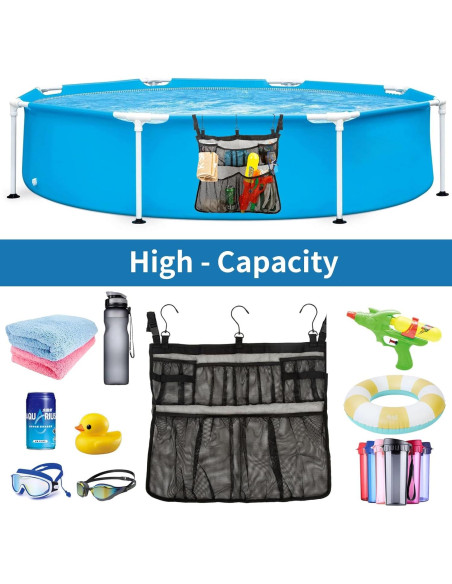 Bolsa de Almacenamiento para Piscina MKYSZLT 61x53cm Negra