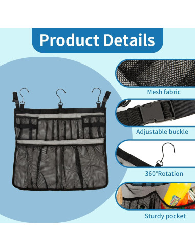 Bolsa de Almacenamiento para Piscina MKYSZLT 61x53cm Negra