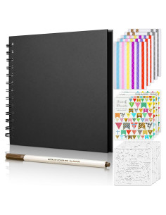 Álbum de Recortes GOTIDEAL 17.78x17.78cm 40 Páginas Negro