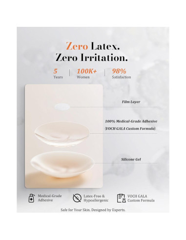 Cubrepezones Reutilizables VOCH GALA Silicona Hipoalergénica