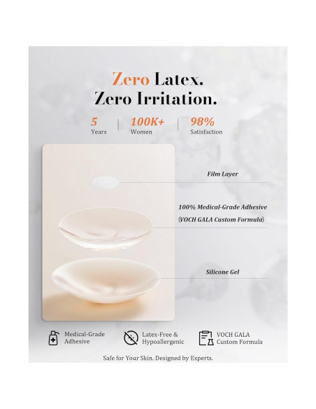 Cubrepezones Reutilizables VOCH GALA Silicona Hipoalergénica